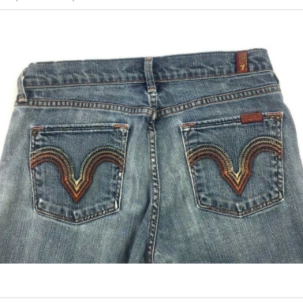 7FAM  Kate Straight Leg Jeans 30